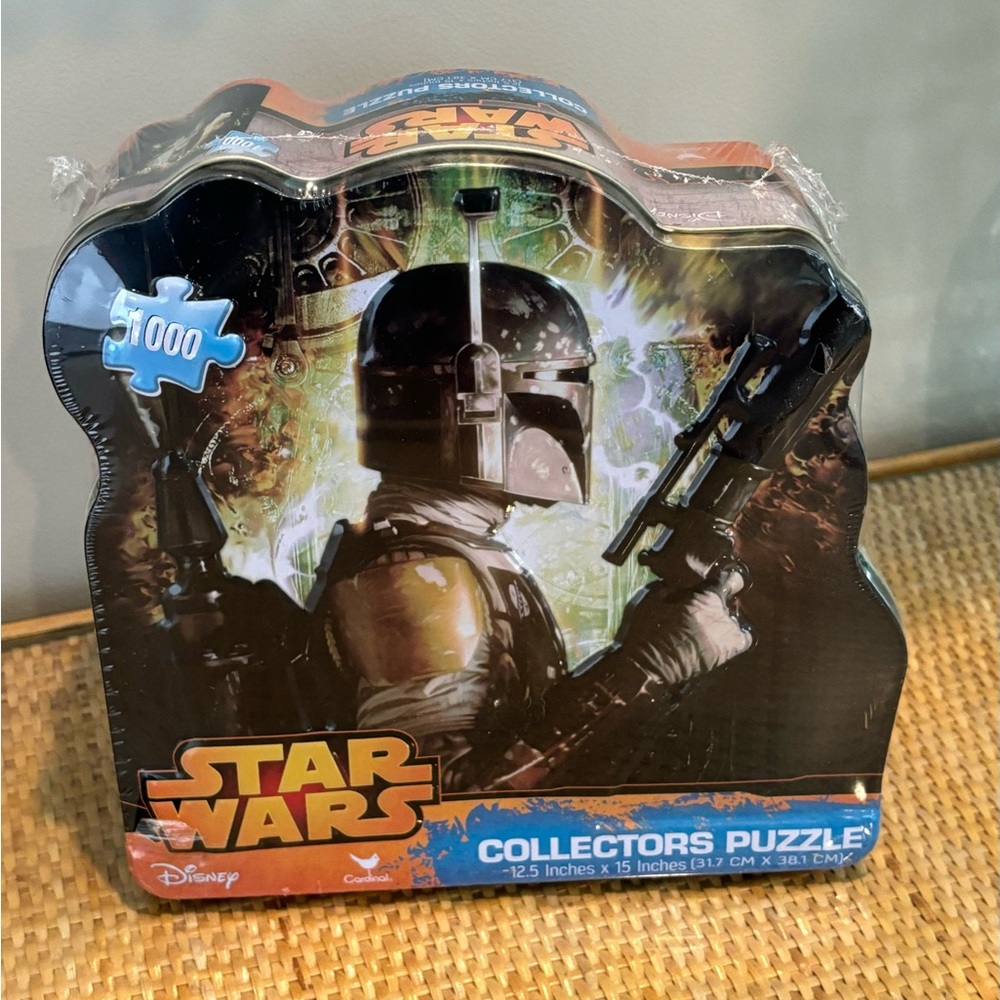 Star Wars Collectors Tin 1000 Piece Jigsaw Puzzle Boba Fett Puzzle Still Sealed